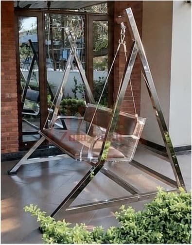 Acrylic Outdoor Swing With SS Stand thumbnail 2