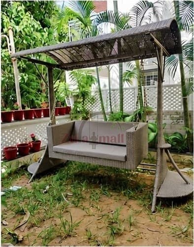 Outdoor PVC Cane Swing With Stand thumbnail 2