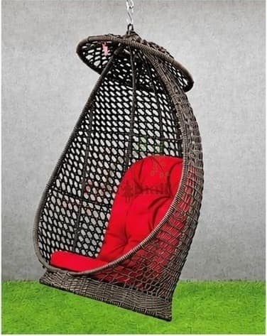  PVC Cane Swing With Red Cushion thumbnail 2