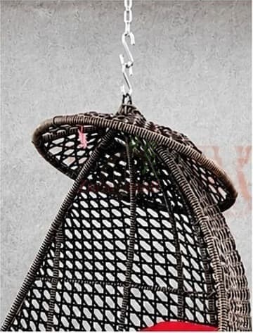  PVC Cane Swing With Red Cushion thumbnail 3