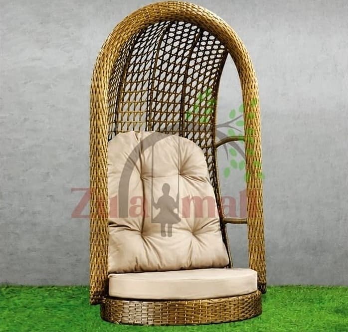 Fancy PVC Cane Swing With Cushion