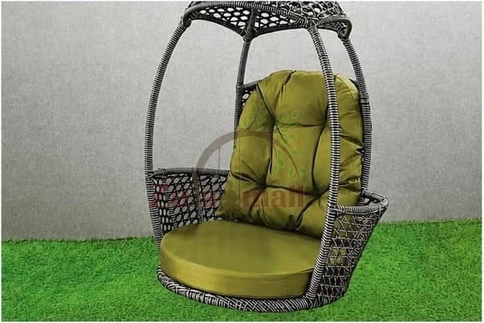 Stylish PVC Cane Swing With Cushion thumbnail 2