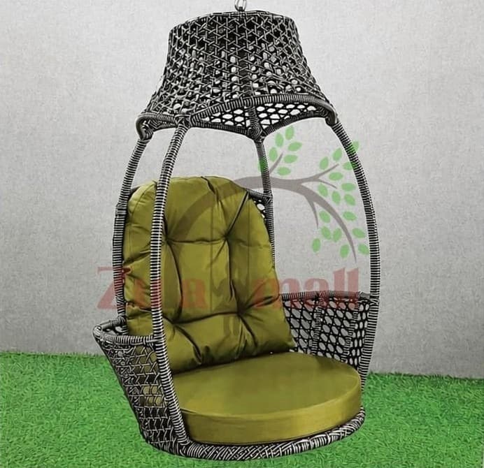 Stylish PVC Cane Swing With Cushion
