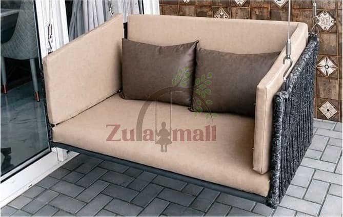 Outdoor Fabric Two Seater Swing With SS Rope thumbnail 2