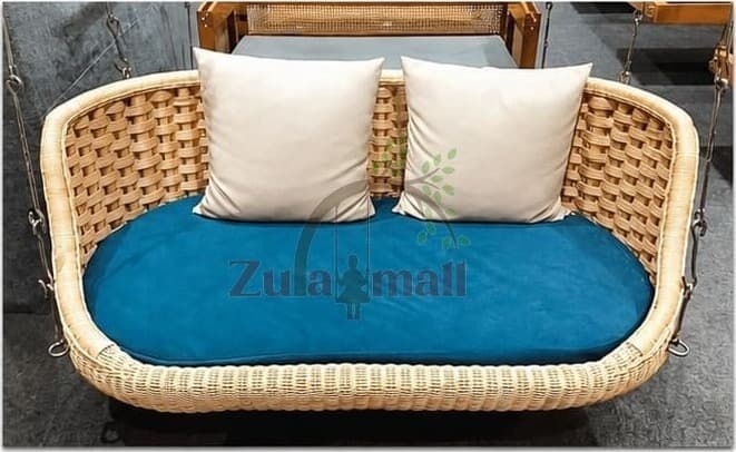 Outdoor Two Seater Wicker Swing With SS Chain thumbnail 2