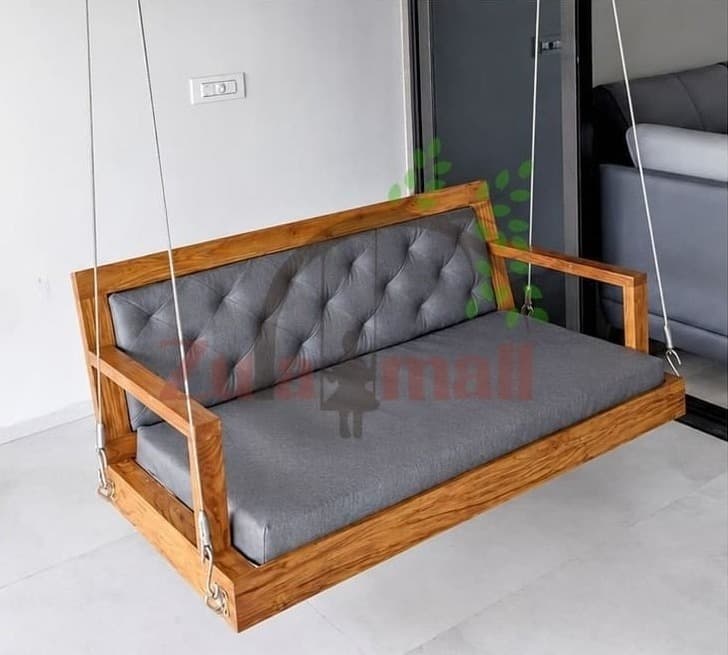 ZM01 Wooden Swing With SS Chain Rope