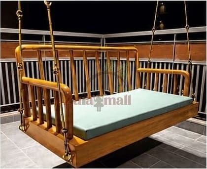 ZM02 Wooden Swing With SS Brass Chain thumbnail 2