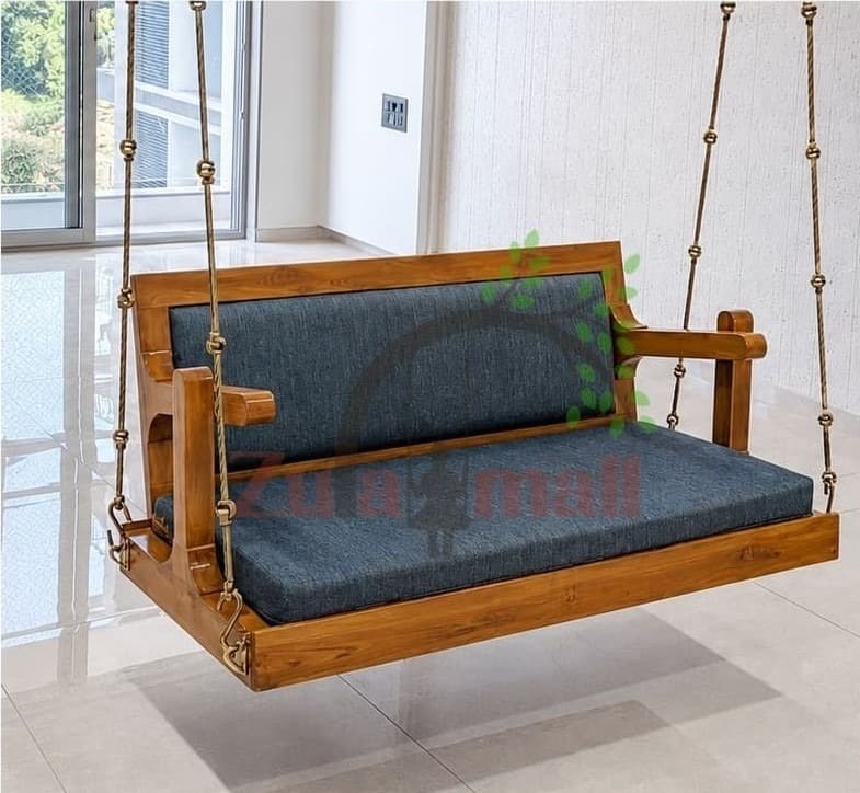 ZM05 Wooden Swing With SS Rope Chain