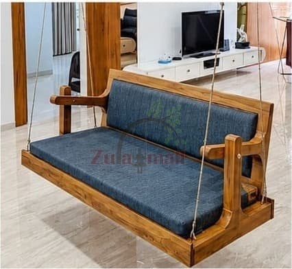 ZM05 Wooden Swing With SS Rope Chain thumbnail 2