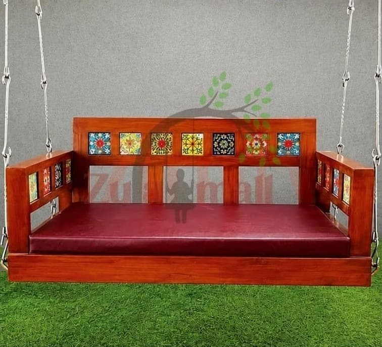 ZM07 Wooden Swing With SS Chain