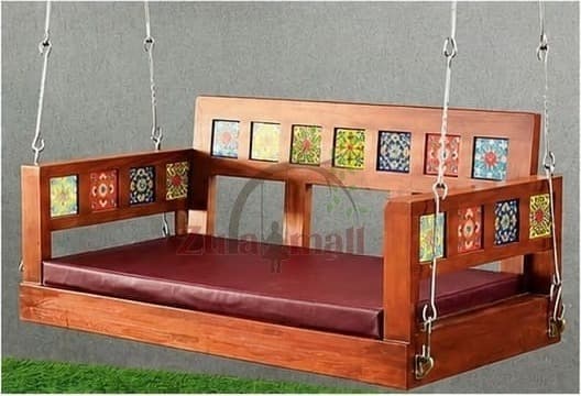 ZM07 Wooden Swing With SS Chain thumbnail 2