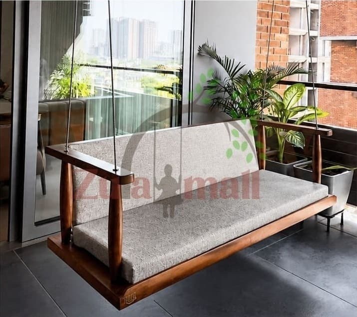 ZM16 Wooden Thambali Swing With SS Rope