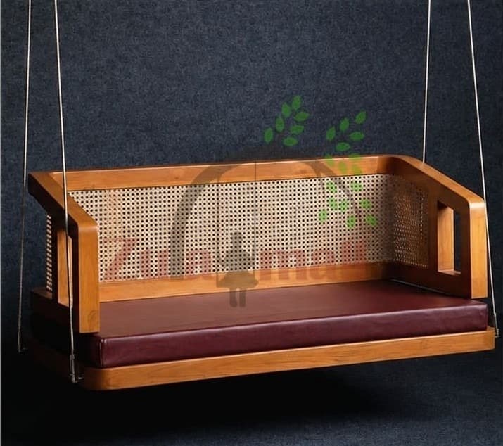 ZM17 Wooden Cane Swing With SS Rope