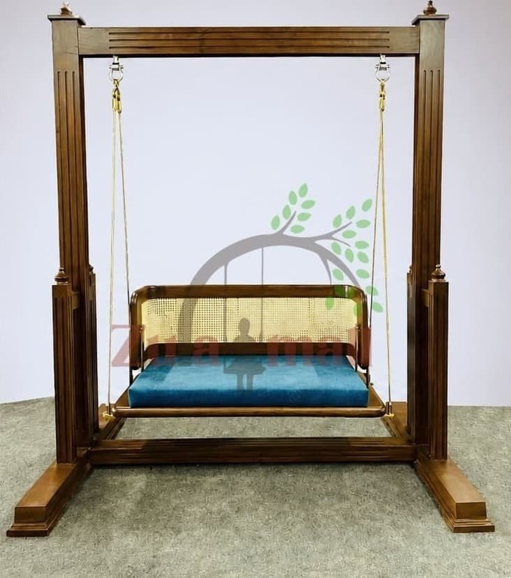 Indoor Wooden Reversible Swing With Stand
