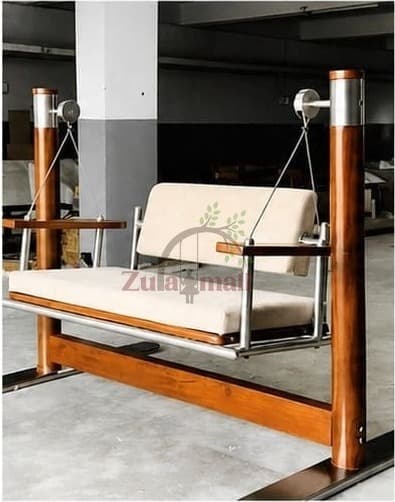 Indoor Beautiful Wooden Swing With Stand thumbnail 2