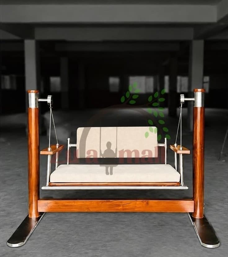 Indoor Beautiful Wooden Swing With Stand